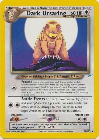 Dark Ursaring 021/105 - Unlimited Neo Destiny