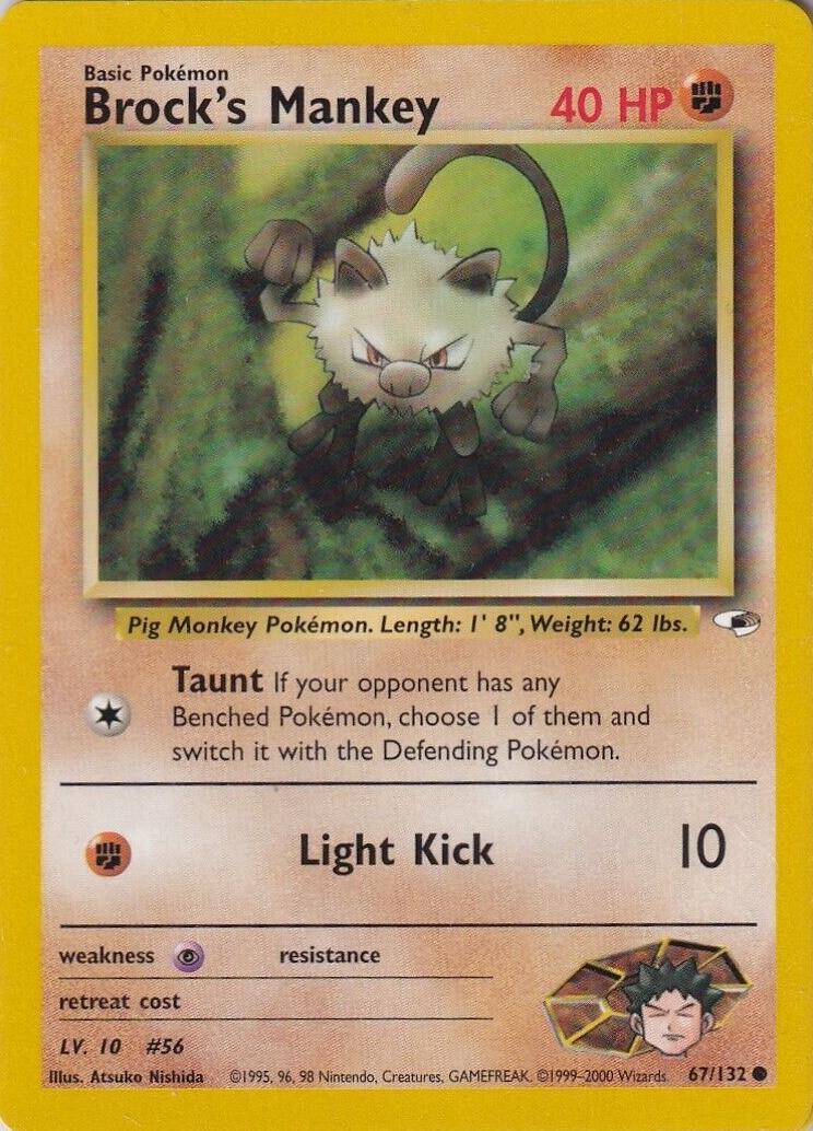 Brock's Mankey 067/132 - Unlimited Gym Heroes