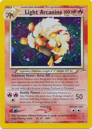Light Arcanine 012/105 - Unlimited Holofoil Neo Destiny