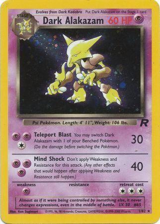 Dark Alakazam 001/82 - Unlimited Holofoil Team Rocket