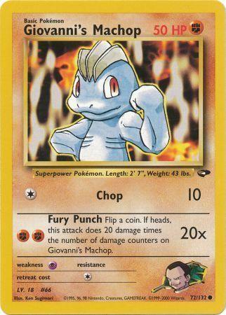 Giovanni's Machop 072/132 - Unlimited Gym Challenge