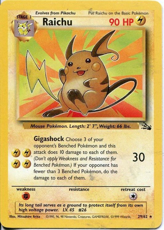 Raichu 029/62 - Unlimited Fossil