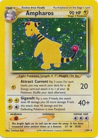 Ampharos 001/64 - Unlimited Holofoil Neo Revelation