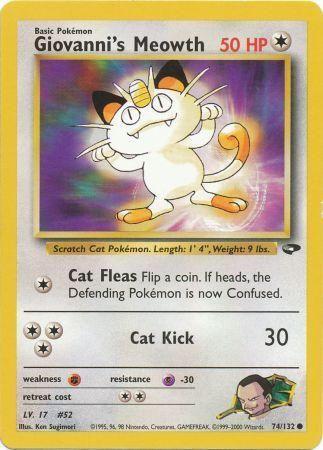 Giovanni's Meowth 074/132 - Unlimited Gym Challenge