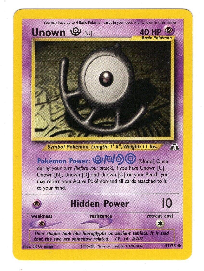 Unown [U] 051/75 - Unlimited Neo Discovery