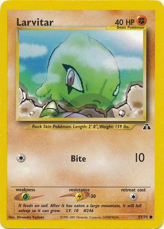 Larvitar 057/75 - Unlimited Neo Discovery