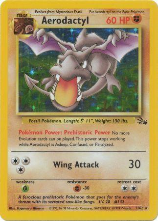 Aerodactyl 001/62 - Unlimited Holofoil Fossil