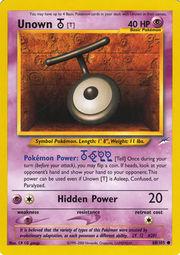 Unown [T] 088/105 - Unlimited Neo Destiny