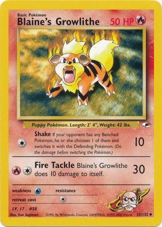 Blaine's Growlithe 035/132 - Unlimited Gym Heroes
