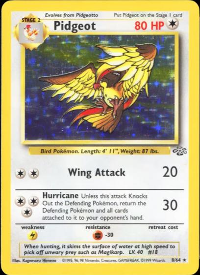 Pidgeot 008/64 - Unlimited Holofoil Jungle