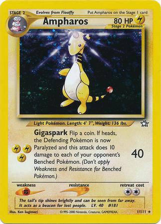 Ampharos 001/111 - Unlimited Holofoil Neo Genesis