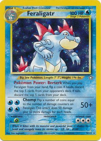 Feraligatr 004/111 - Unlimited Holofoil Neo Genesis