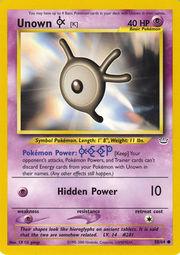 Unown [K] 058/64 - Unlimited Neo Revelation