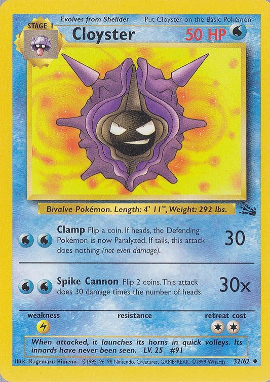 Cloyster 032/62 - Unlimited Fossil