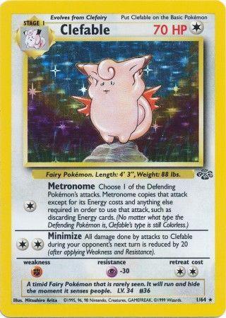 Clefable 001/64 - Unlimited Holofoil Jungle