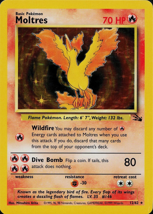 Moltres 012/62 - Unlimited Holofoil Fossil