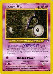 Unown [V] 089/105 - Unlimited Neo Destiny