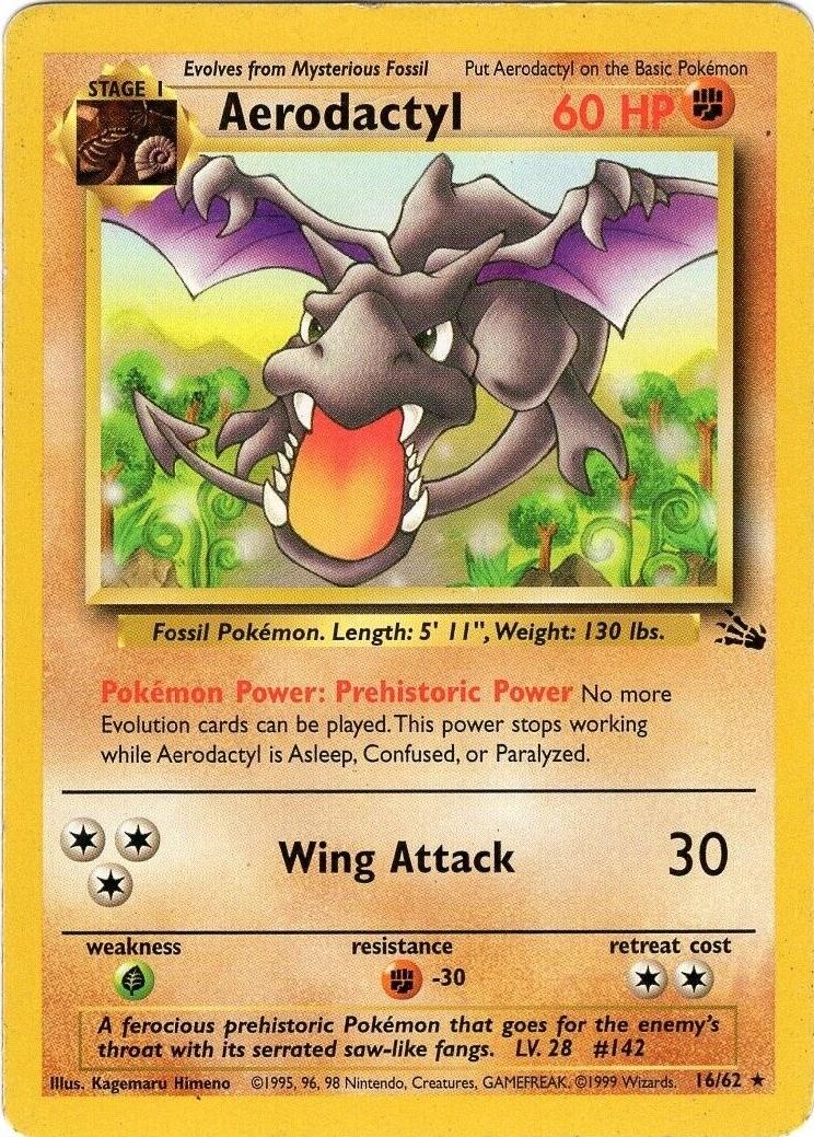 Aerodactyl 016/62 - Unlimited Fossil