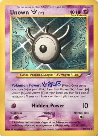Unown [W] 029/105 - Unlimited Neo Destiny