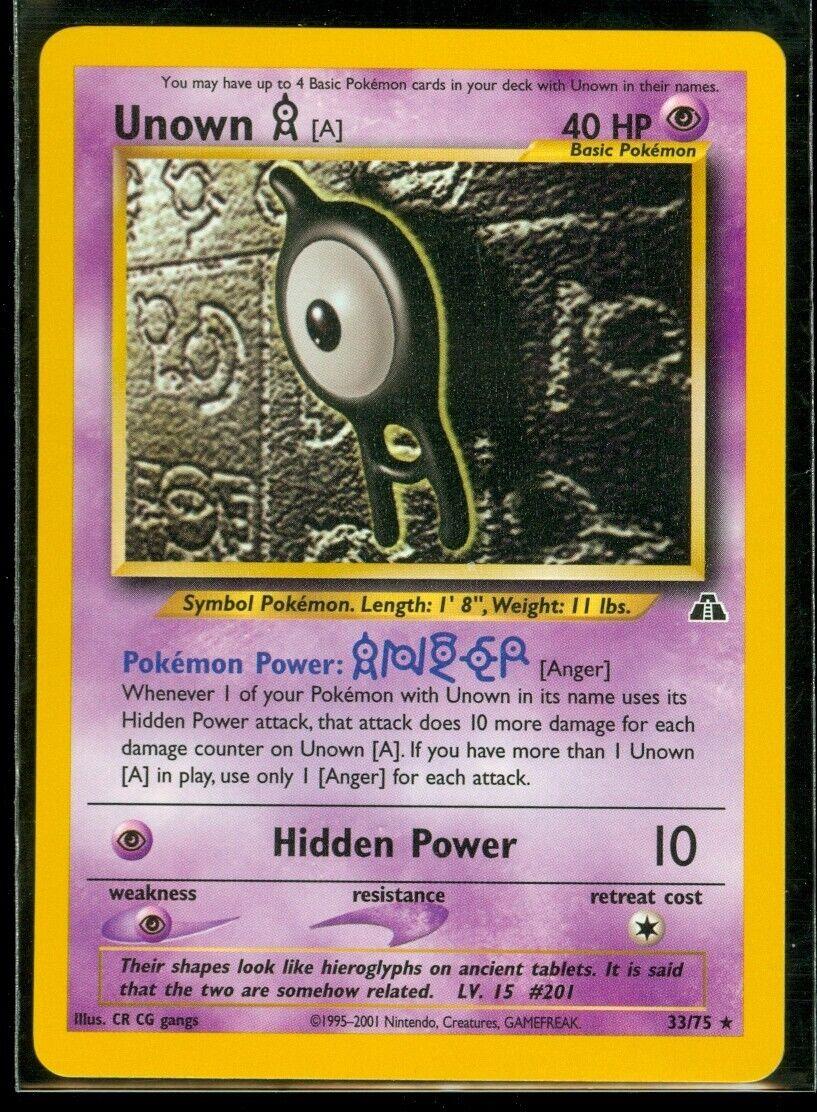Unown [A] 033/75 - Unlimited Neo Discovery