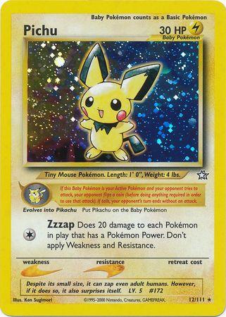 Pichu 012/111 - Unlimited Holofoil Neo Genesis