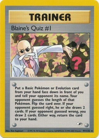 Blaine's Quiz #1 097/132 - Unlimited Gym Heroes