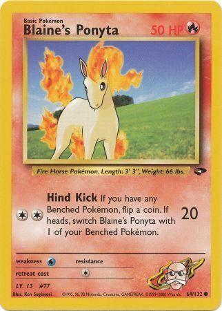 Blaine's Ponyta 064/132 - Unlimited Gym Challenge