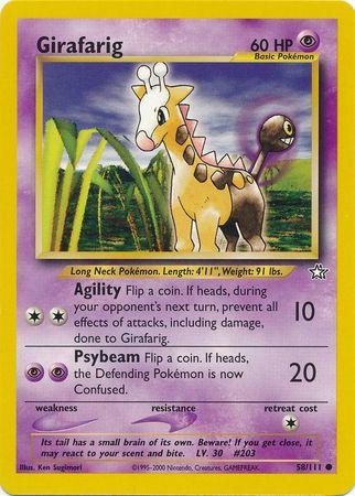 Girafarig 058/111 - Unlimited Neo Genesis