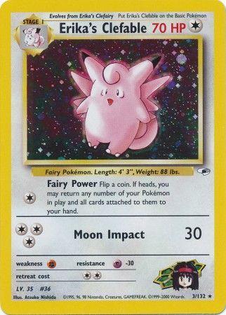 Erika's Clefable 003/132 - Unlimited Holofoil Gym Heroes
