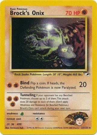 Brock's Onix 021/132 - Unlimited Gym Heroes