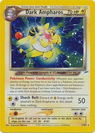 Dark Ampharos 001/105 - Unlimited Holofoil Neo Destiny