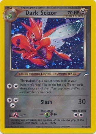Dark Scizor 009/105 - Unlimited Holofoil Neo Destiny