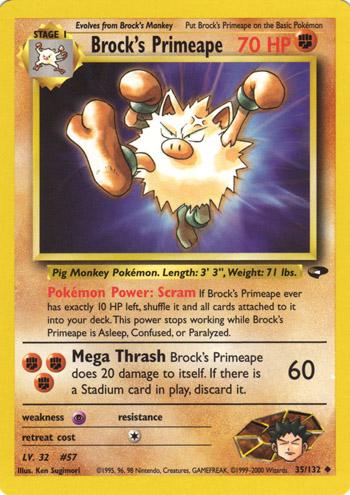 Brock's Primeape 035/132 - Unlimited Gym Challenge