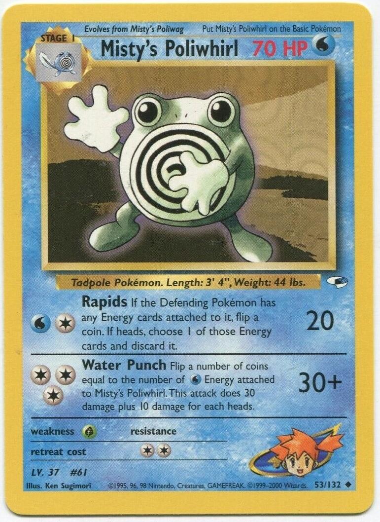 Misty's Poliwhirl 053/132 - Unlimited Gym Heroes
