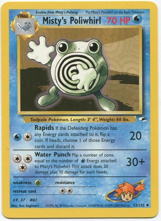 Misty's Poliwhirl 053/132 - Unlimited Gym Heroes