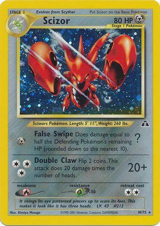 Scizor 010/75 - Unlimited Holofoil Neo Discovery