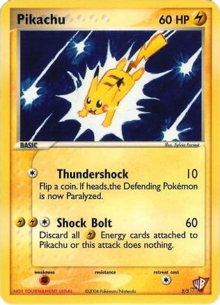 Pikachu - 5/5/5  Kids WB Promos