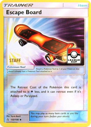 Escape Board (League Cup) [Staff] 122/156  - Reverse Holofoil League & Championship Cards