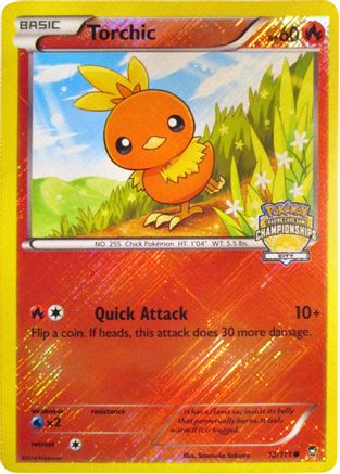 Torchic (City Championships) 012/111  - Reverse Holofoil League & Championship Cards
