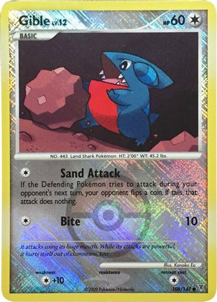 Gible (Championship Promo) 106/147  - Reverse Holofoil League & Championship Cards