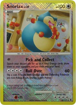 Snorlax (League Promo) 033/111  - Reverse Holofoil League & Championship Cards