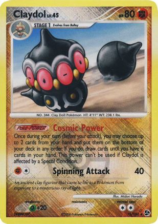 Claydol (League Promo) 015/106  - Reverse Holofoil League & Championship Cards