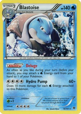Blastoise (Cosmos Holo) 016/101  - Holofoil Blister Exclusives