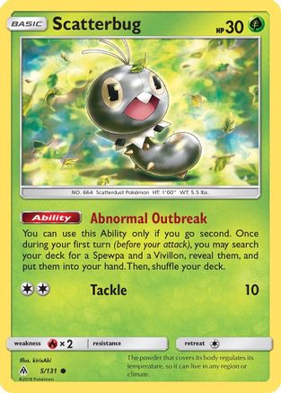 Scatterbug (5) (5) 005/131  SM  Forbidden Light