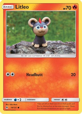 Litleo 018/131  - Reverse Holofoil SM  Forbidden Light