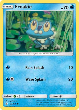 Froakie (22) (22) 022/131  - Reverse Holofoil SM  Forbidden Light