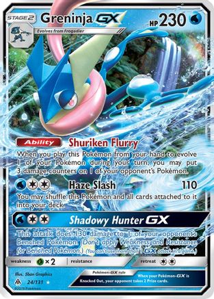 Greninja GX 024/131  - Holofoil SM  Forbidden Light