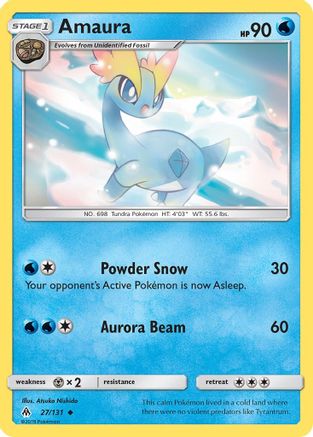 Amaura 027/131  SM  Forbidden Light