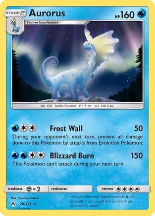 Aurorus 028/131  - Reverse Holofoil SM  Forbidden Light