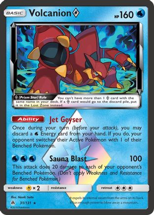 Volcanion Prism Star 031/131  - Holofoil SM  Forbidden Light